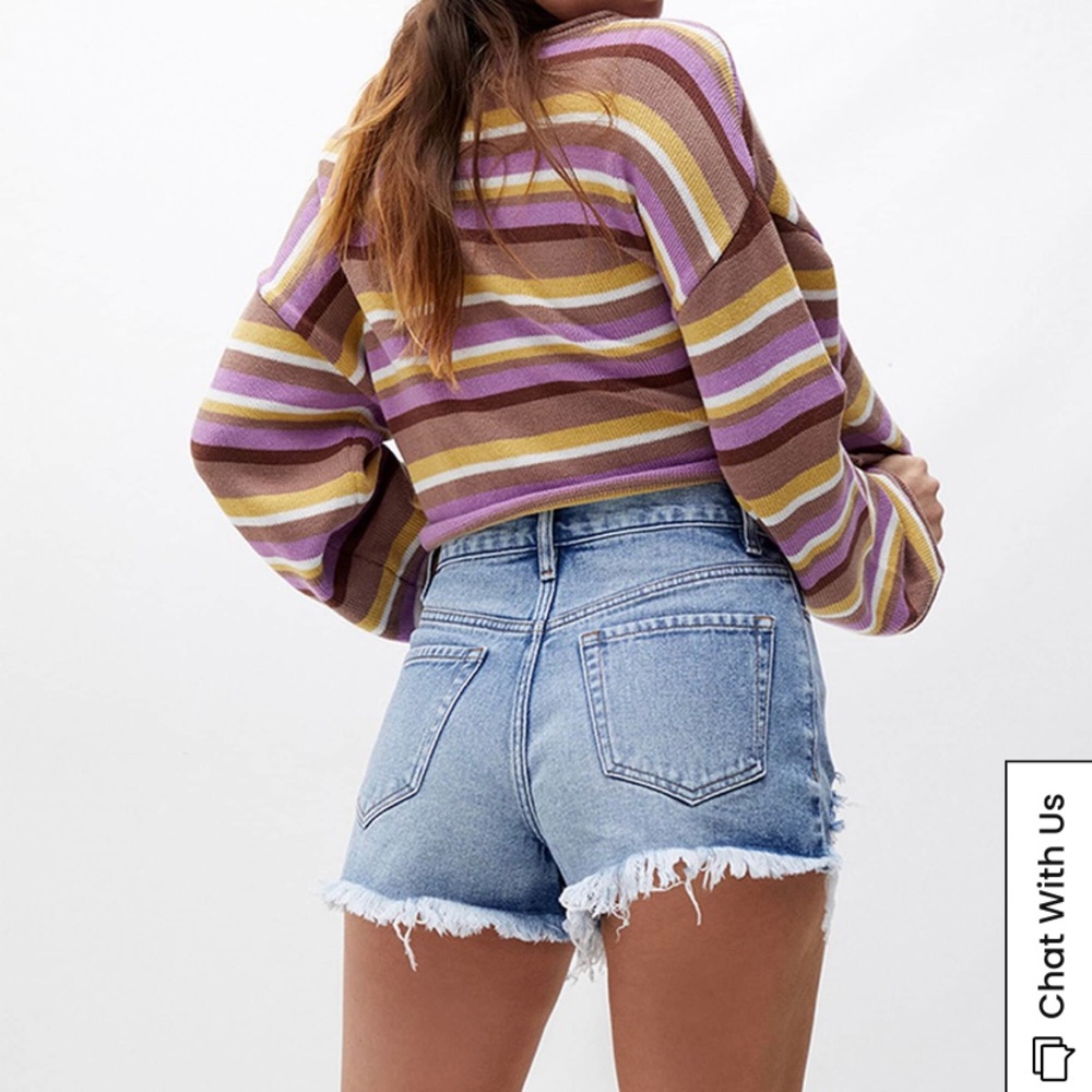NWT Pacsun High Rise Vintage Emma Shorts in Medium Indigo
